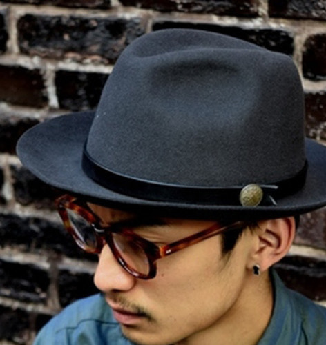 CRUSHABLE HAT (CHACOAL / BROWN)